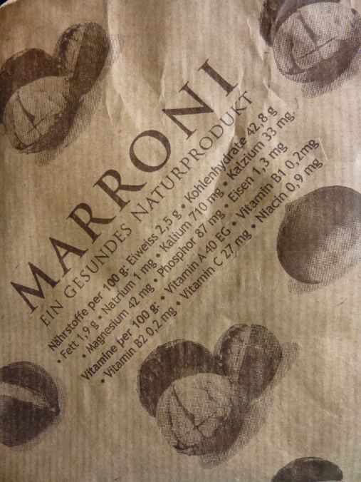 Nährwert und Bild von Marroni - ein gesundes Na
turprodukt